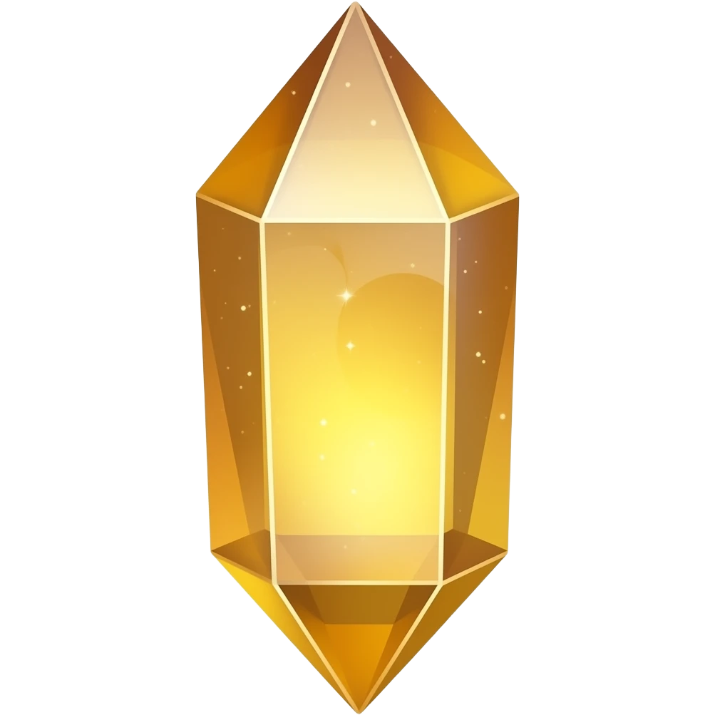 pretty golden iridescent nebula crystal emoji