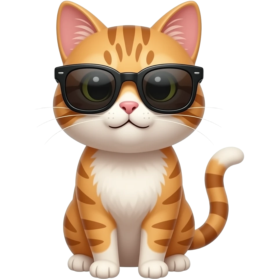 Cat wearing sunglasses emoji