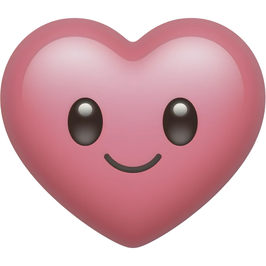 Make a cute heart emoji emoji