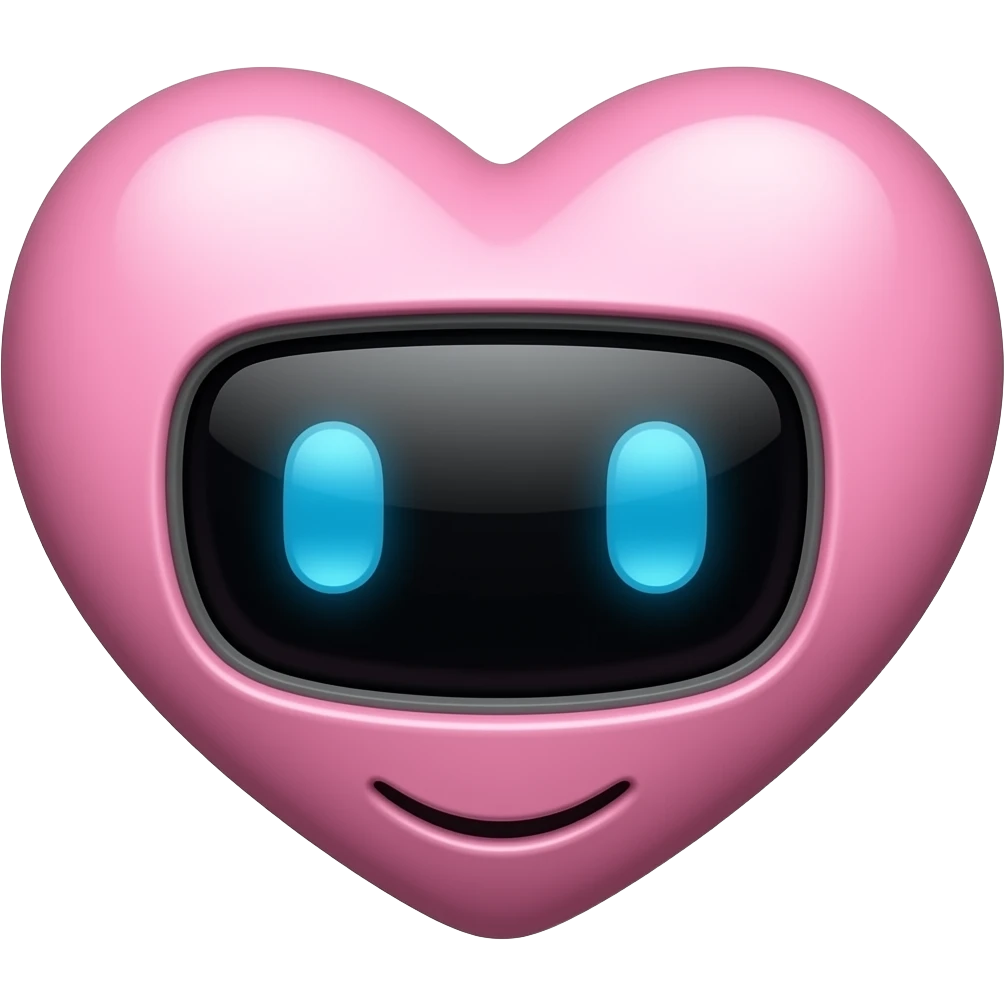 Pink heart android emoji