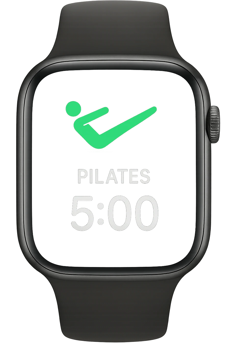 smartwatch con modalità attiva di pilates che segna 5 ore di pilates, REALISTICA 4K emoji