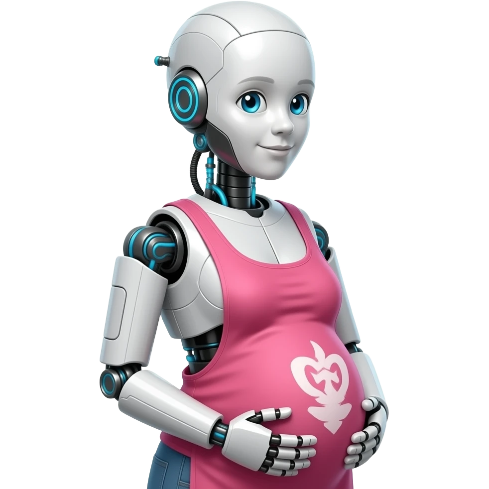 robot pregnant emoji