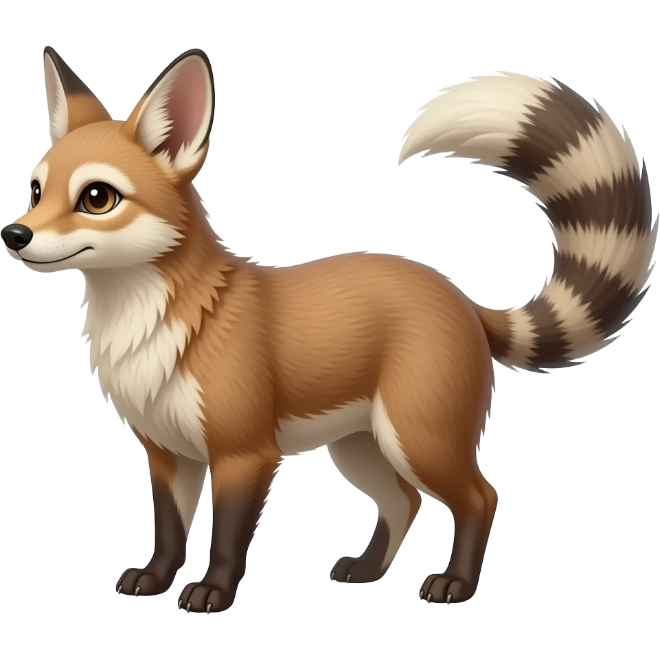 animal-vernid-grem2-creature with tapered tufted ears, and a long tufted tail emoji