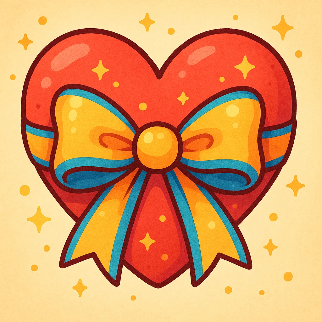 heart with a bow emoji