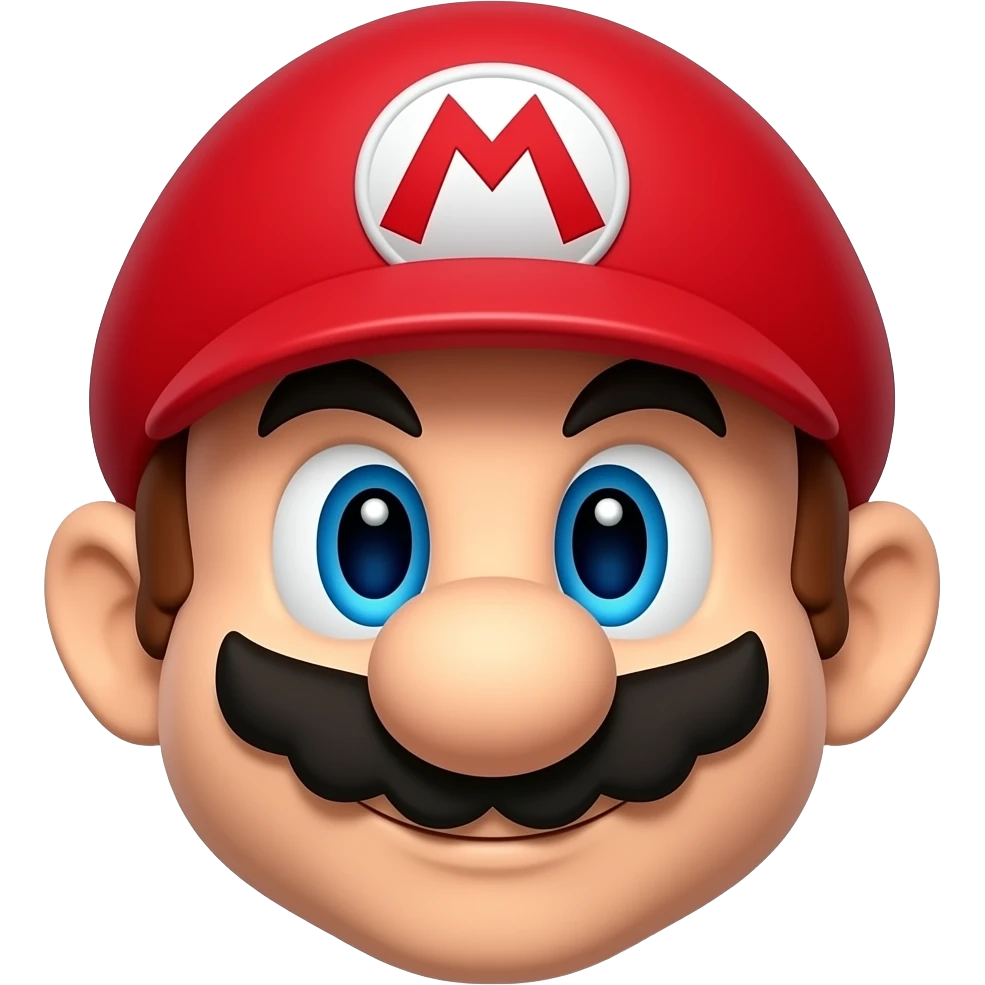 super mario bros face emoji