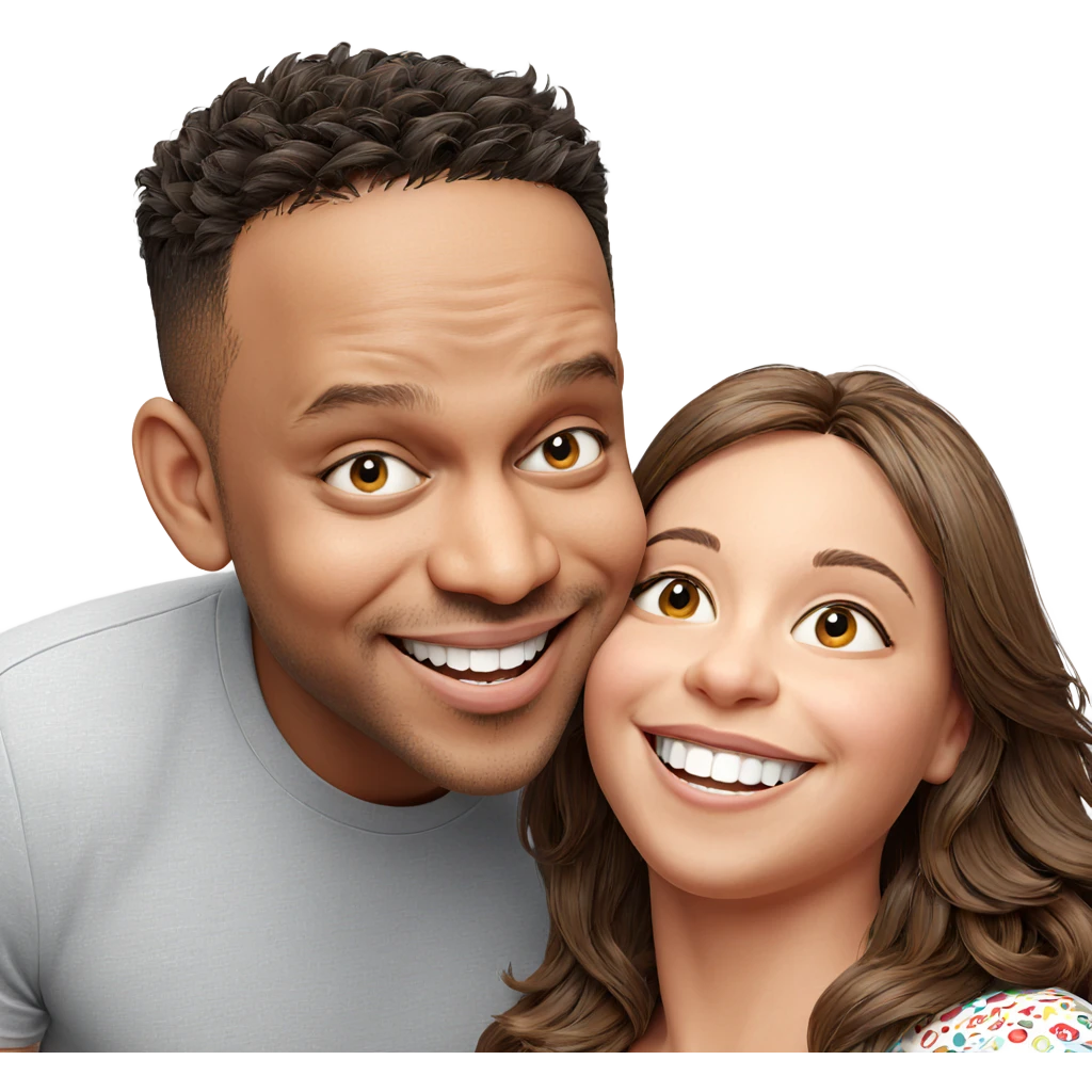 cheeky smiles together emoji