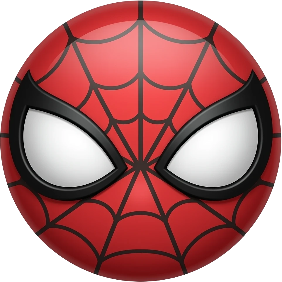 Create a emoji from spiderman logo emoji