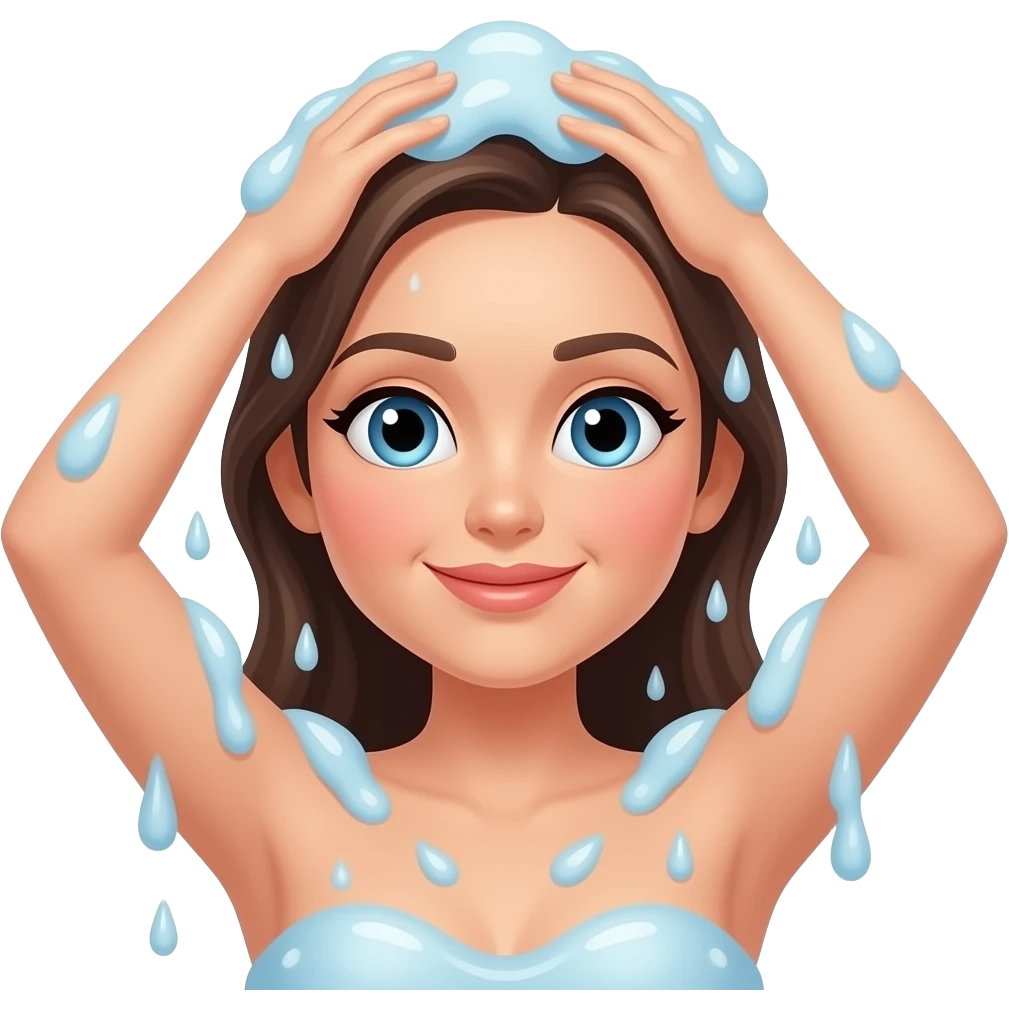 Woman takes a shower emoji