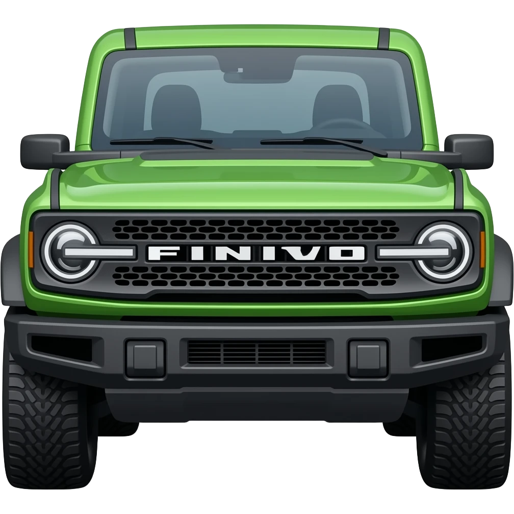 Green 4 Door Ford Bronco emoji