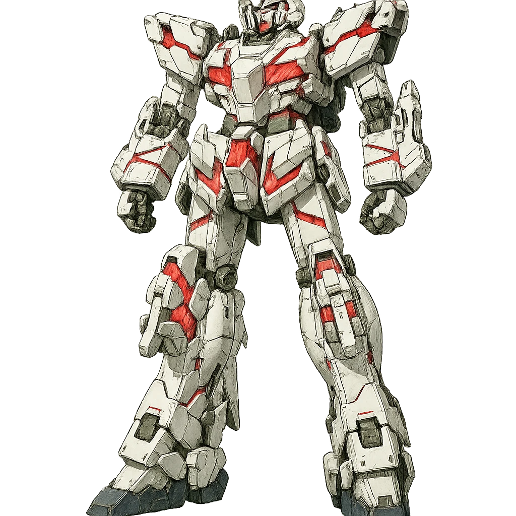 Full-height Gundam RX-0 Unicorn emoji