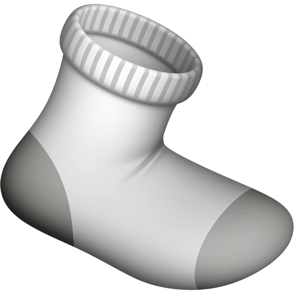 bold black outline grey socks emoji, bold black outline, cartoon emoji