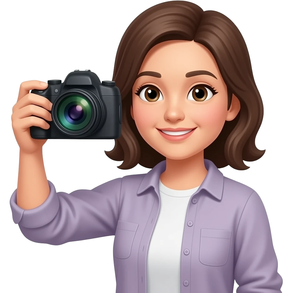 Mama tomandose una foto emoji