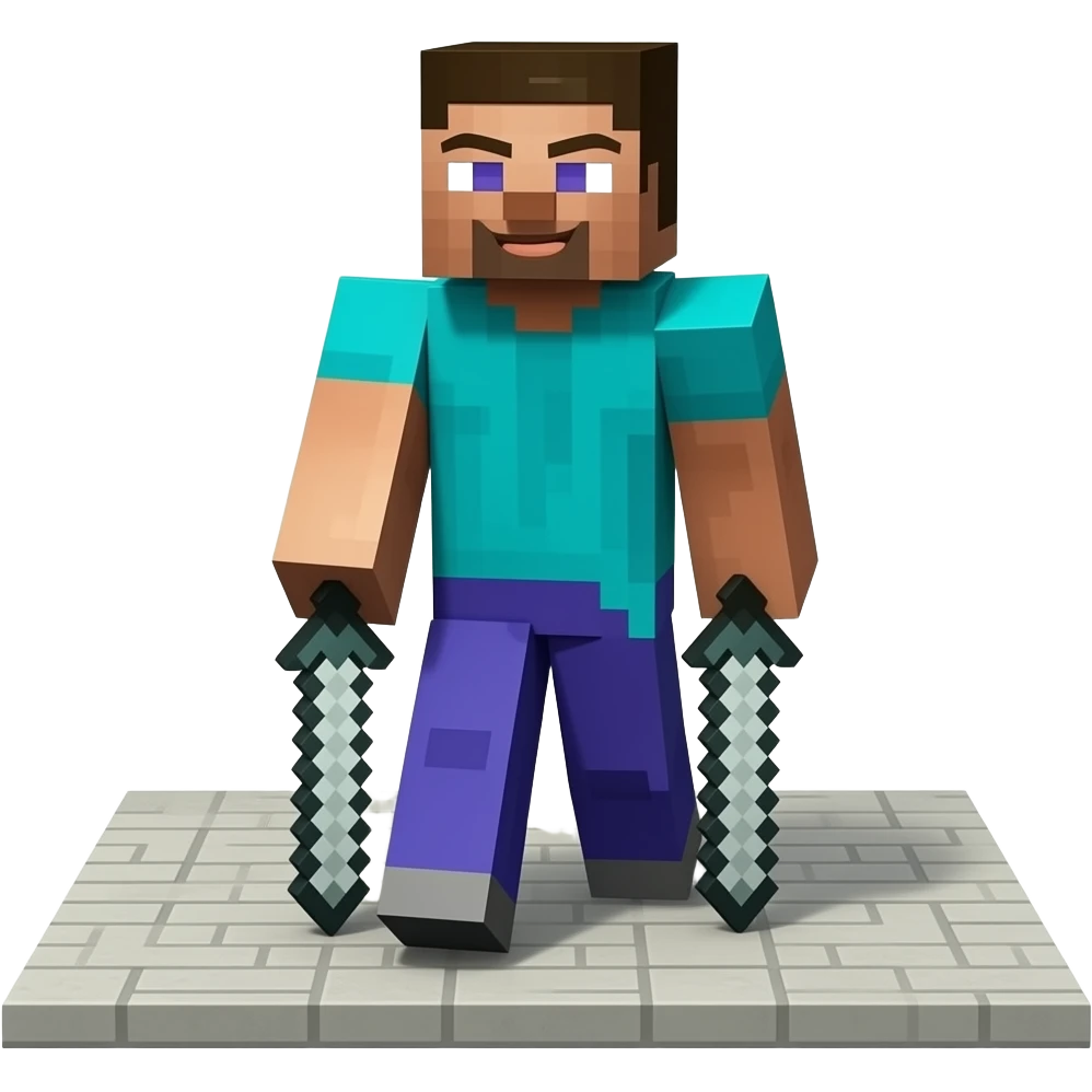 Minecraft Steve in the infamous peter Griffin dead on the sidewalk meme emoji