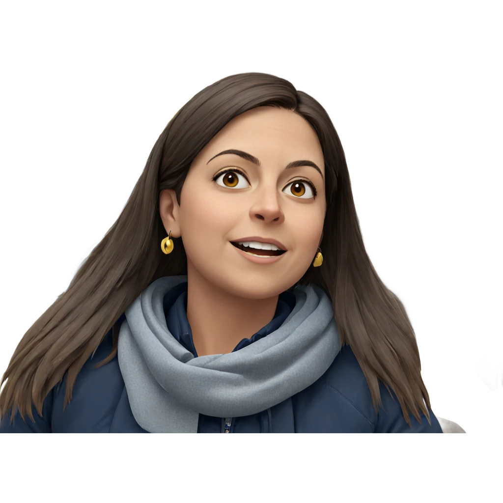 girl with brown hair outdoors emoji