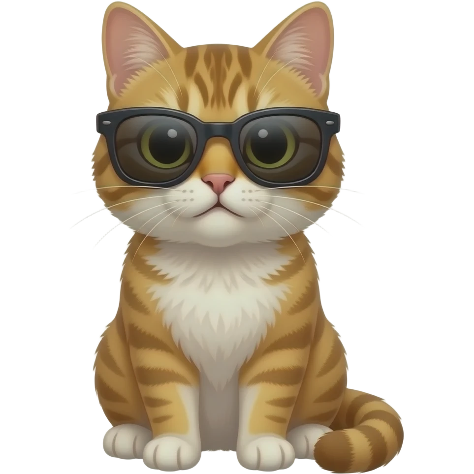 Cat wearing sunglasses emoji