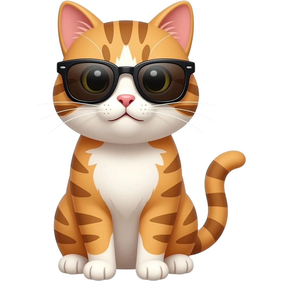 Cat wearing sunglasses emoji