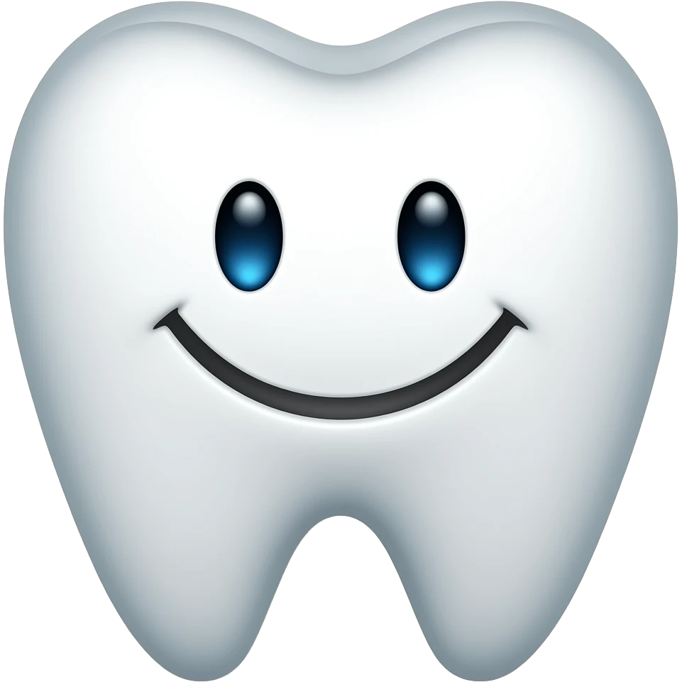 Cartoon Smiling teeth emoji