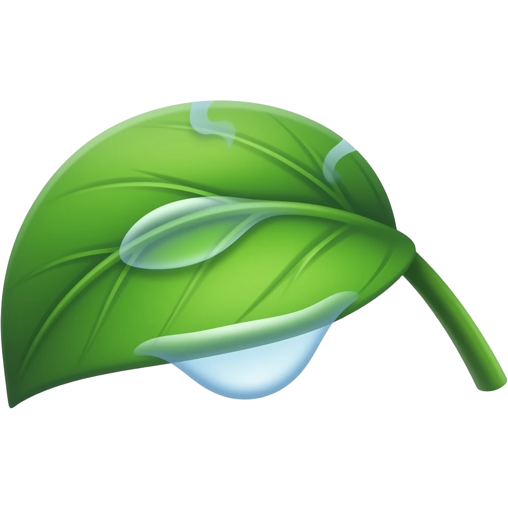 water vapor from plant leaf emoji