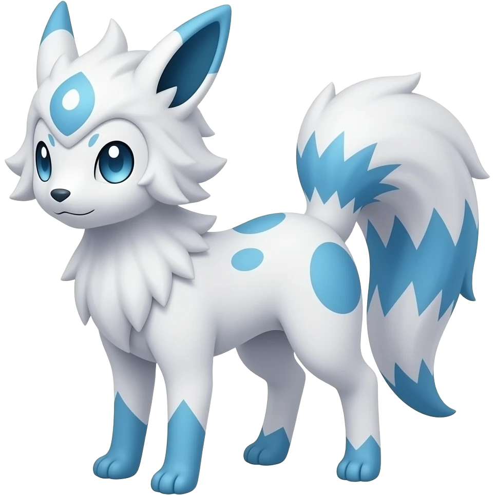 Shiny-Absol-Amaura-Aurorus-Minccino-Sylveon-Fakemon-Pokemon-hybrid emoji