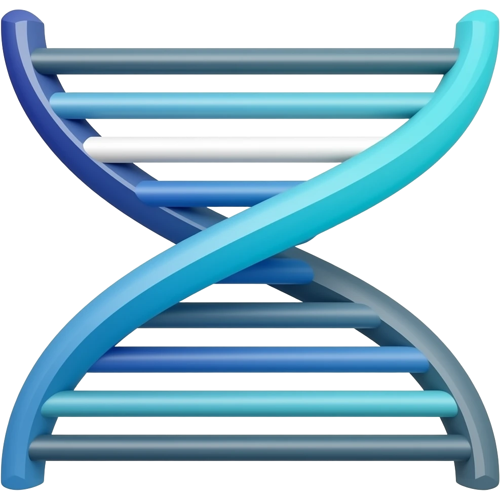 Double Helix USE COLORS: dark blue, deep blue, sky blue, sea turquoise, celestial white, coastal grey. emoji
