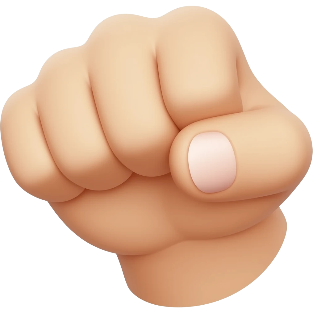 mano agarrando algo con los dedos emoji