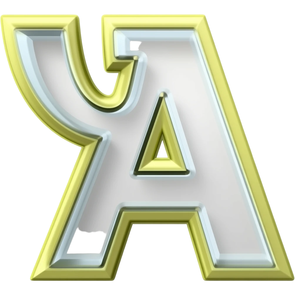 bright clean simple YA letters emoji