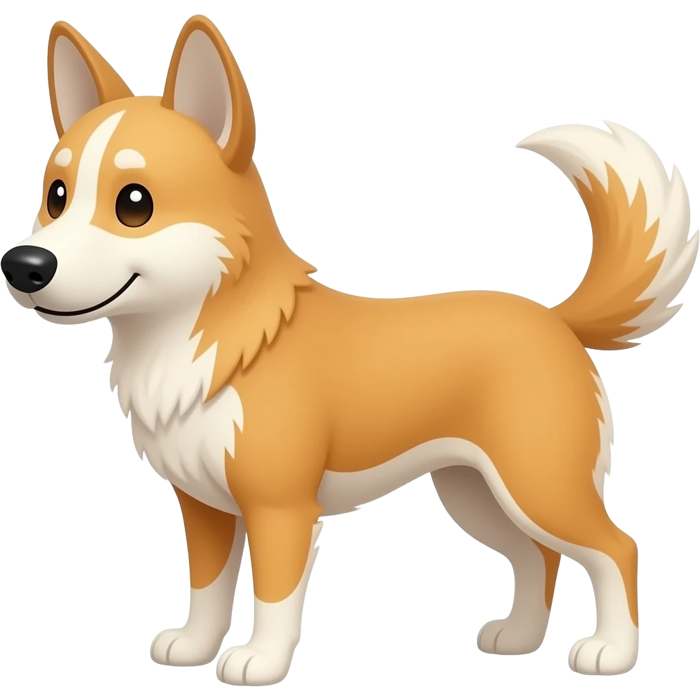 Cartoon dingo e emoji