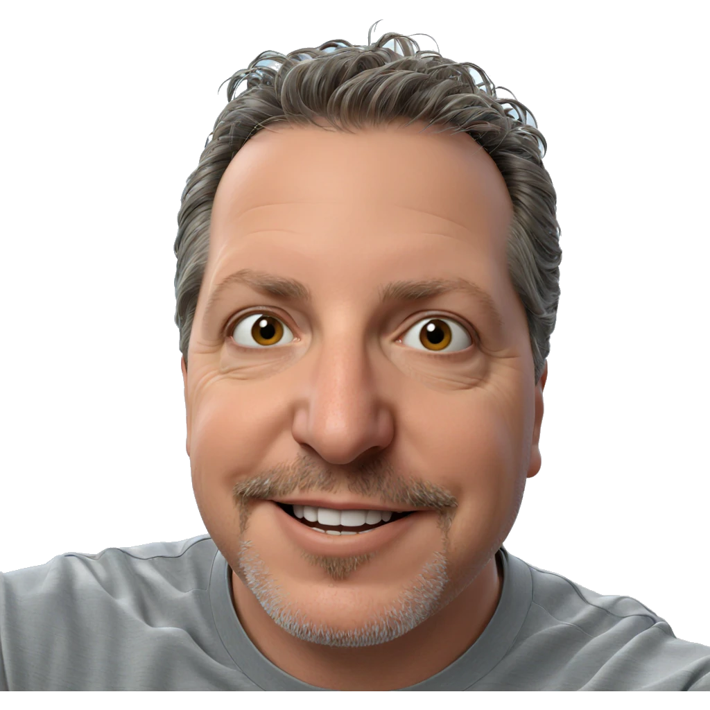 smiling male portrait close up emoji