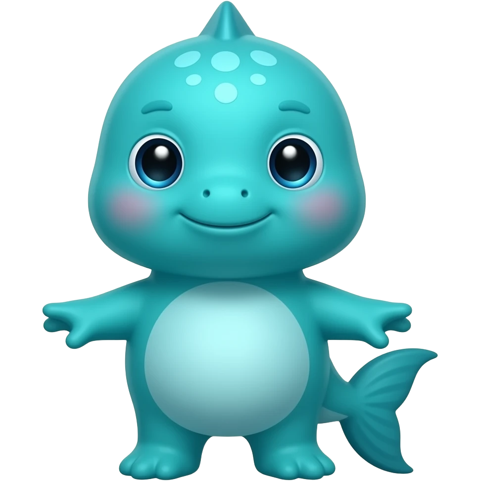 Teal Aquatic Animals emoji