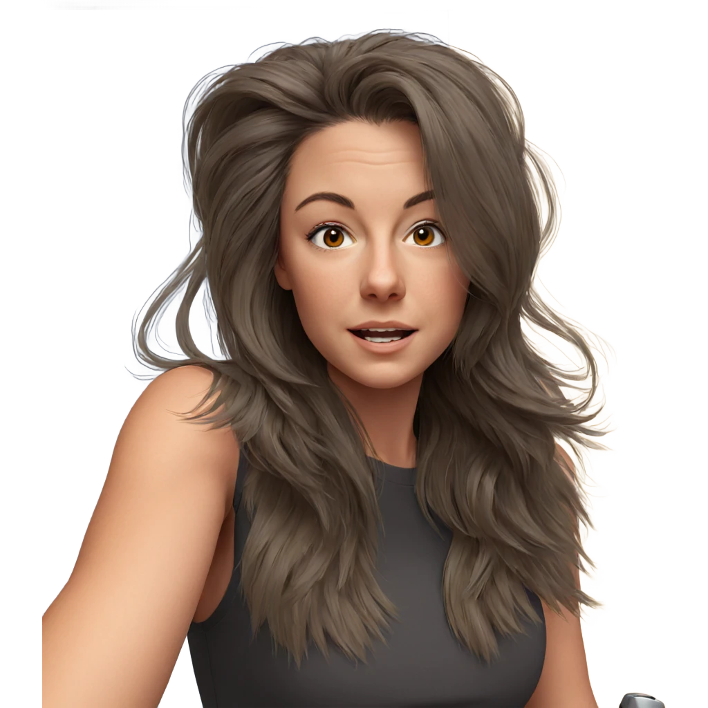 realistic portrait of a girl emoji