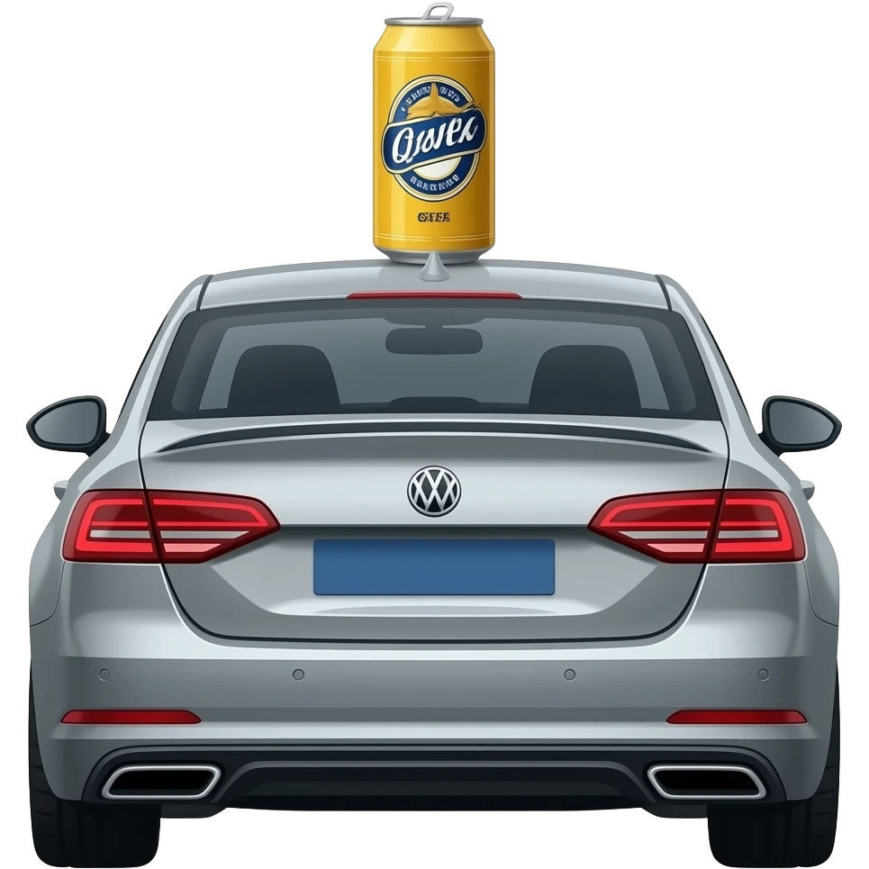 Passat SS with a beer can on the roof emoji