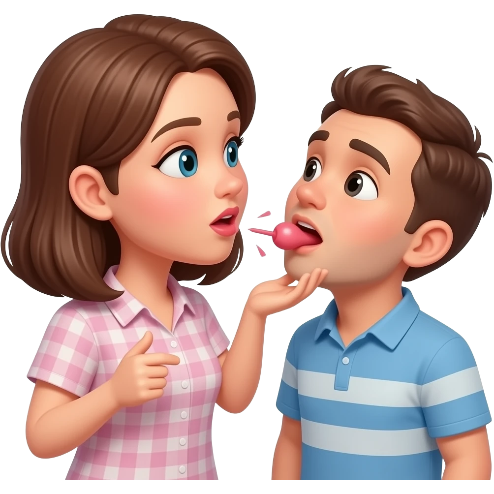 woman’s squirting vagina in guys mouth emoji