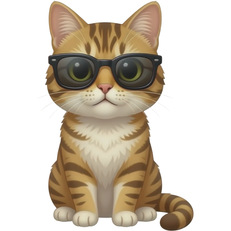 Cat wearing sunglasses emoji