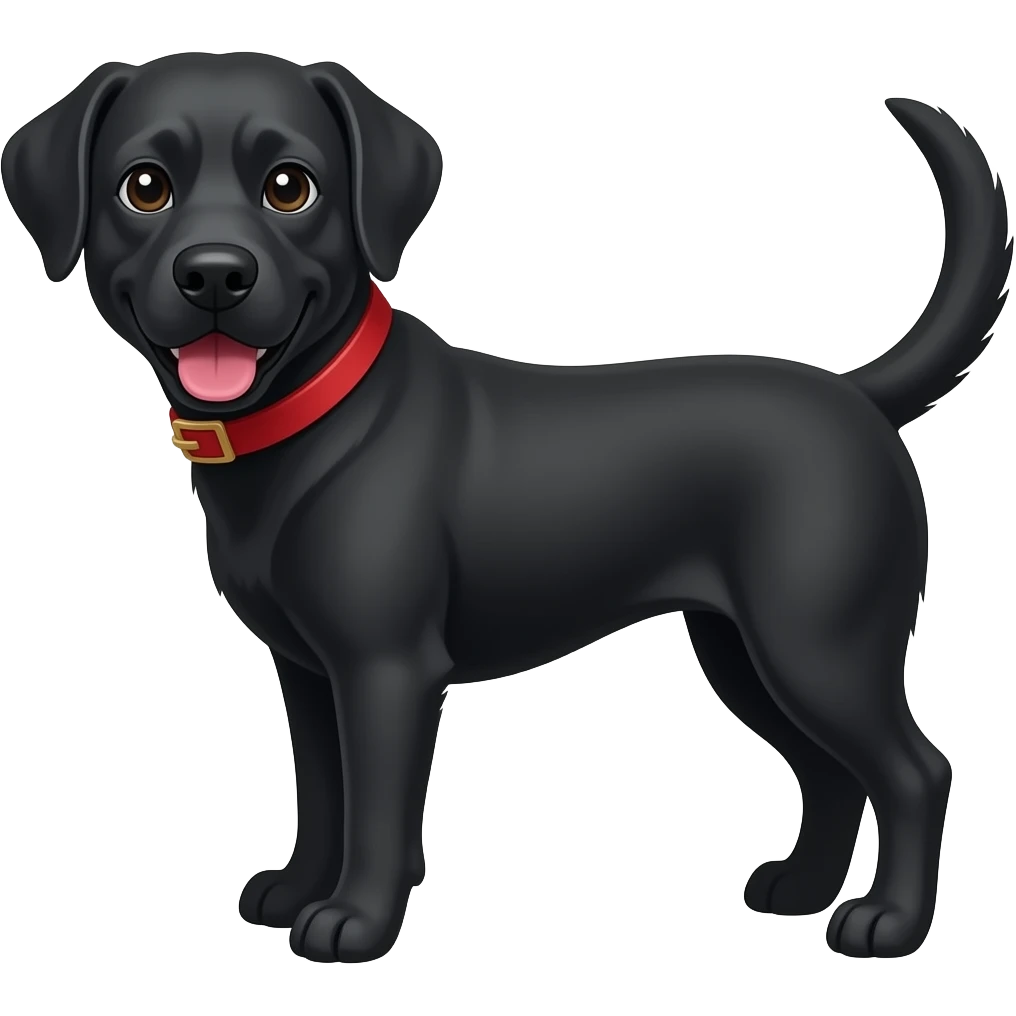 Perro negro emoji