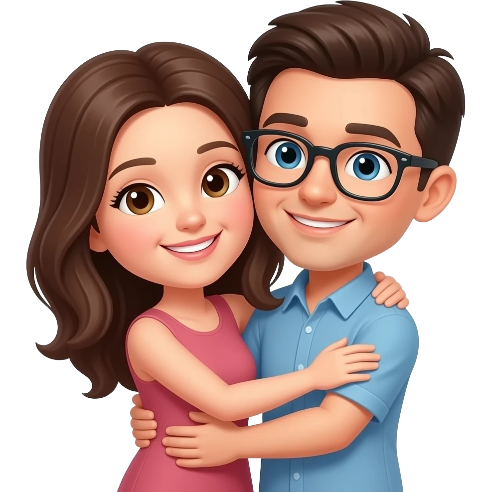 que se estén abrazando emoji