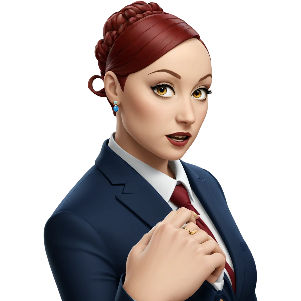 formal portrait of a woman emoji