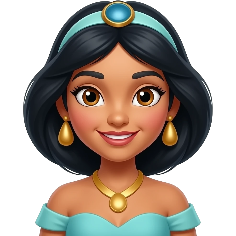 Jasmine from Disney Princess emoji