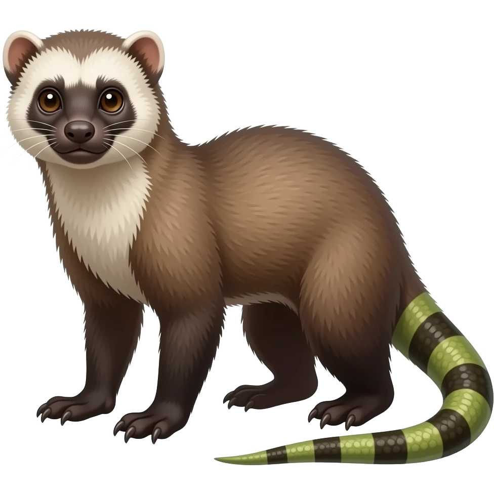 Cotton-top-Tamarin-Weasel-Mustelid-Civet-Genet-Salandit-Hybrid emoji