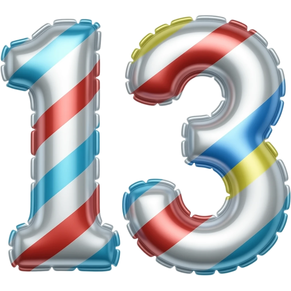 13TH BIRTHDAY BALLOONS emoji
