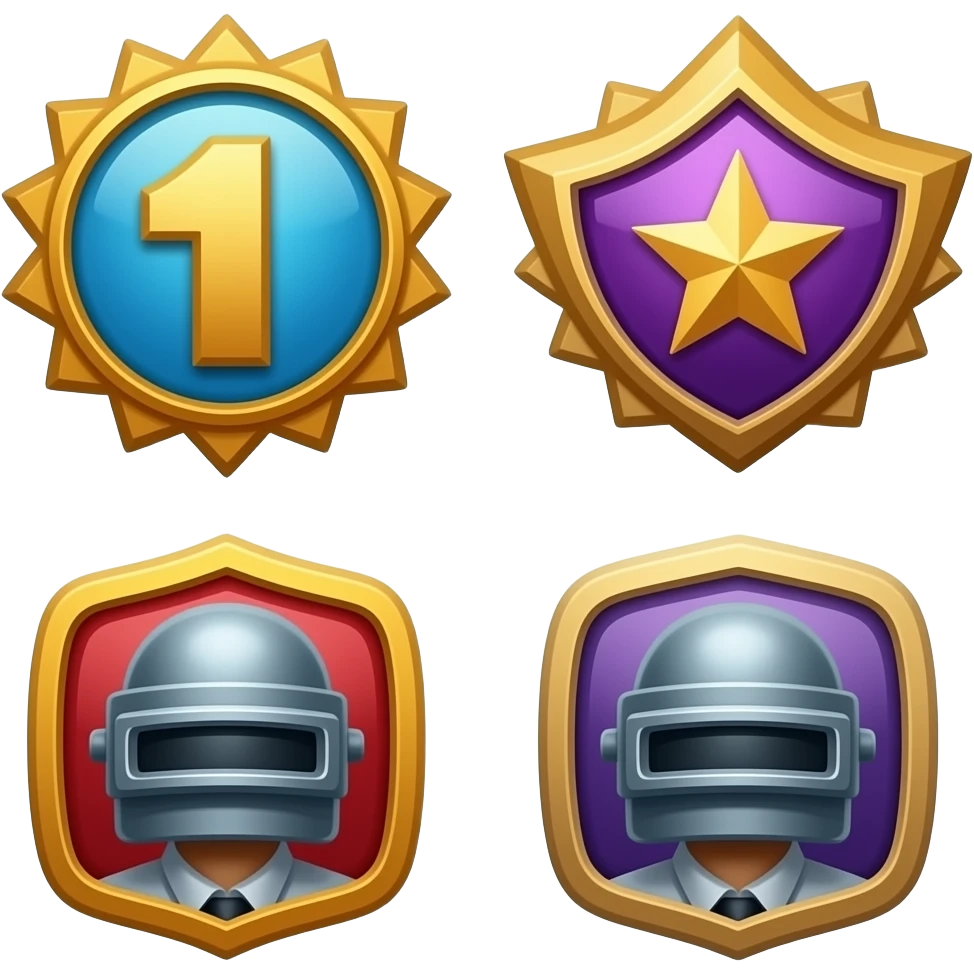 pubg mobile 4 tane rütbe olsun emoji