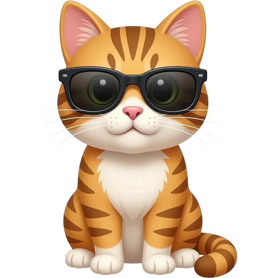 Cat wearing sunglasses emoji