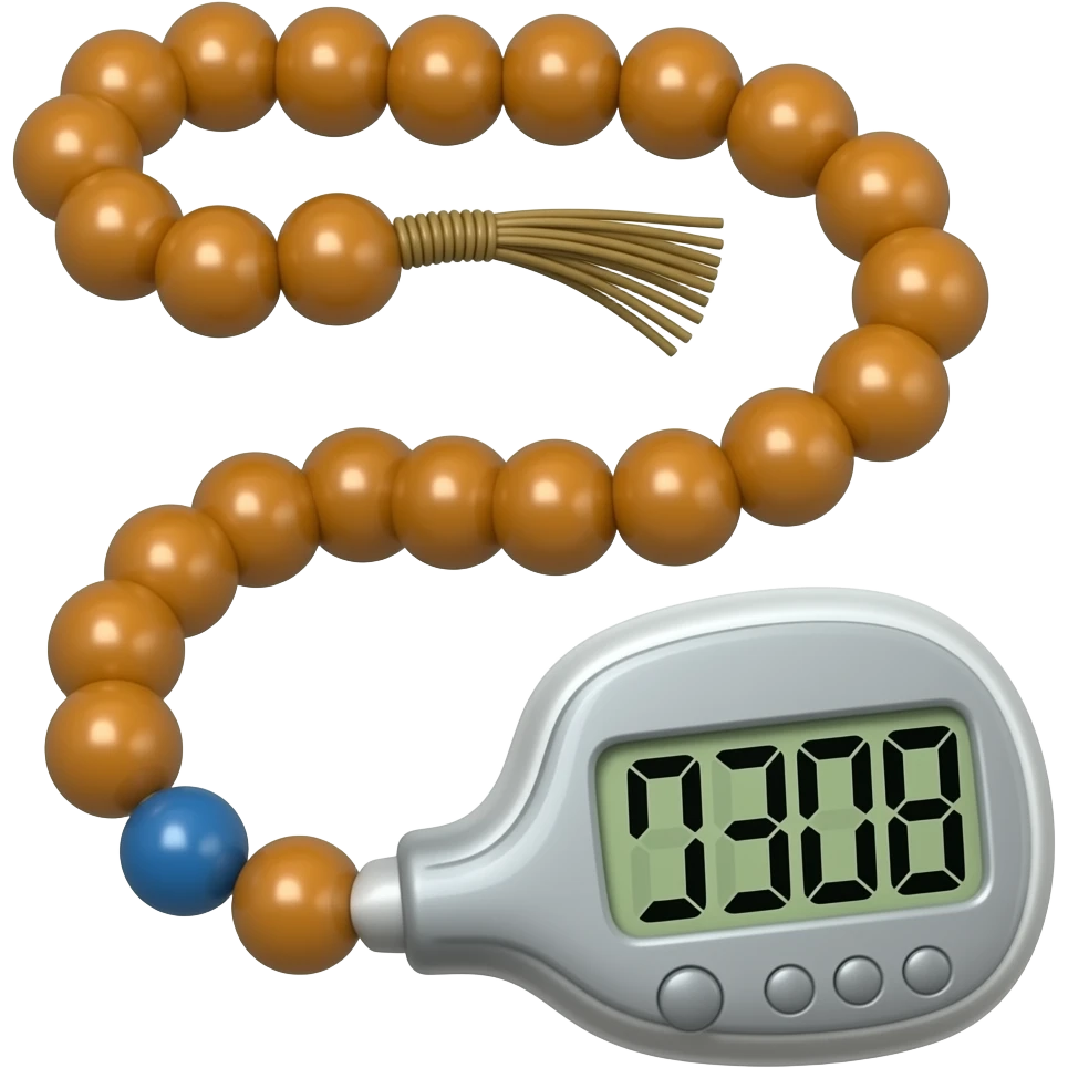 Crée moi un emoji tasbih électronique comme un compteur emoji