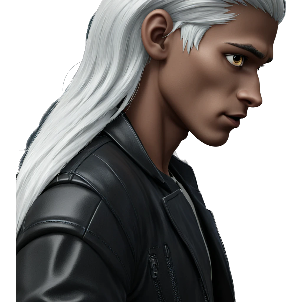 elf boy in leather jacket emoji