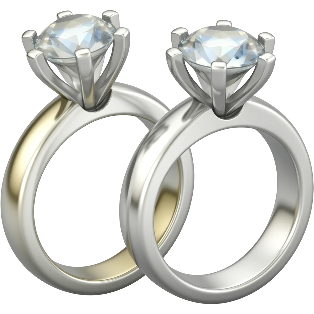 Two engagement rings emoji