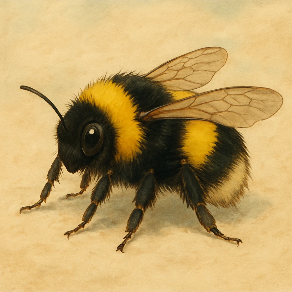 realistic-ish bumblebee emoji