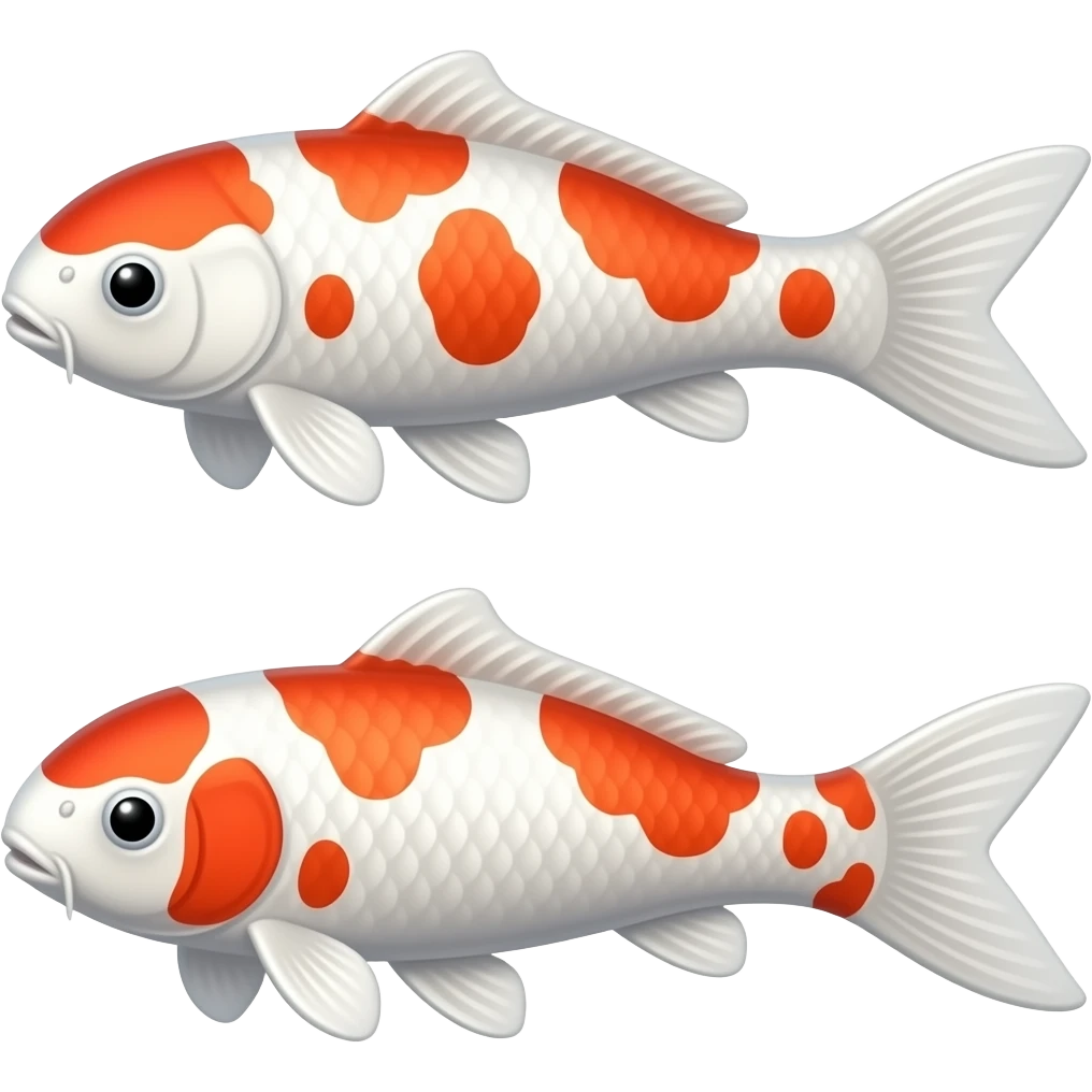 Two koi fish emoji