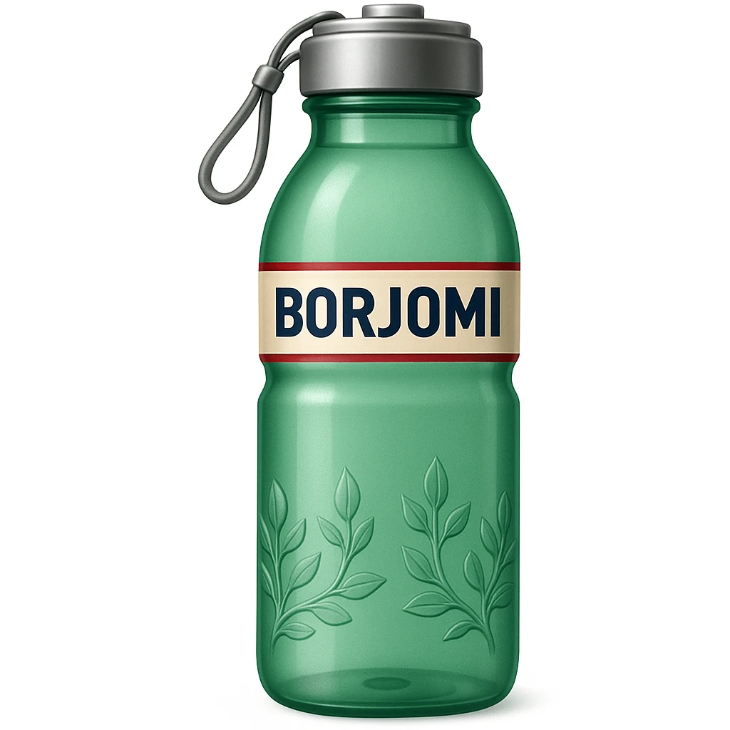 Borjomi water bottle emoji with label emoji