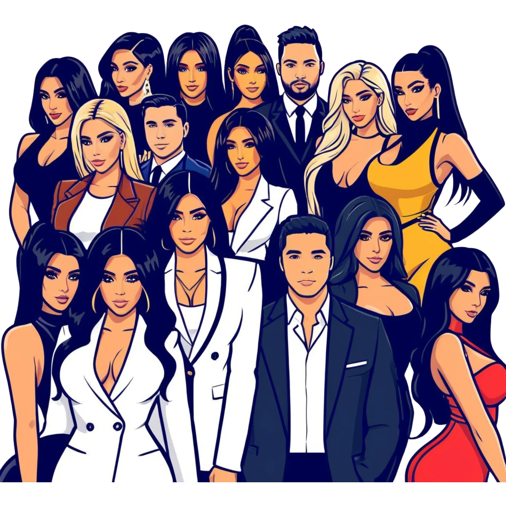 Biz Conference Las Vegas Group Photo: Leila Hormozi, Alex Hormozi, Josh King Madrid JetSet, Tefi Valenzuela, Ana Cheri, Valeria Orsini, Timiree, Kim Kardashian , Kylie Jenner, Narmin Assira, Jamie Maelani, Ashley Flores, Dan Fleyshman, DanielG, Shelby Sapp emoji