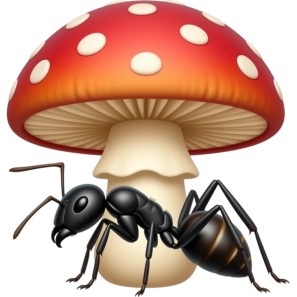 mushroom parasite ant emoji