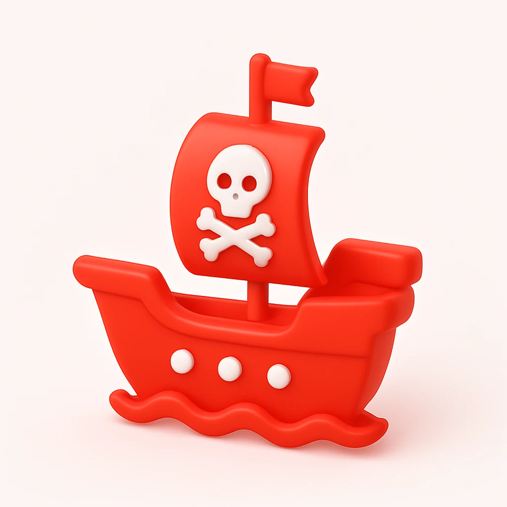pirate ship emoji